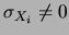 $ \delta(x_i-\mu_{X_i})$
