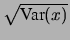 $\displaystyle \sqrt{\overline{x^2}}\cdot \sigma(m)
\left(=\frac{\sqrt{\mbox{Var}(x)+\overline{x}^2}}{\sqrt{\mbox{Var}(x)}}
\frac{\sigma}{\sqrt{n}}\right)$