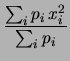 $\displaystyle \frac{1}{\sigma_{Y_i}^2}$