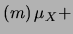 $\displaystyle m\,\mu_X+c$