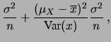 $\displaystyle \left(\frac{\partial \mu_Y}{\partial m}\right)^2\sigma^2(m) +
\left(\frac{\partial \mu_Y}{\partial c}\right)^2\sigma^2(c)$