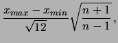 $ x_{min}$