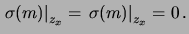 $ m\pm\sigma(m) = m^\prime\pm\sigma(m^\prime)$
