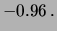 $\displaystyle -53.0 \pm 0.9\,$