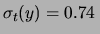 $\displaystyle \sigma_t^2(y) = \sigma^2(y)+\sigma_r^2\,.$