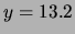 $ y = 8.7$