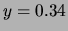 $ y = 2.76 \cdot x + 80.5$