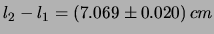 $ 32.5 \le V \le 37.6 \, cm^3$