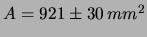 $\displaystyle \frac{\sigma^2_A}{A}$