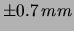 $ \pm 25\, mm^2$