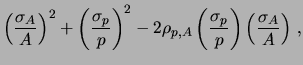 $\displaystyle \frac{A}{p}\, ;$