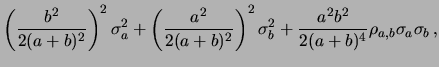 $\displaystyle \frac{ab}{a+b}\, ,$