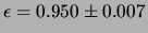 $ r = 0.854 \pm 0.026$