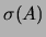 $\displaystyle \sigma^2(A)$