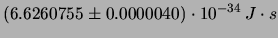 $\displaystyle (1.60217733 \pm 0.00000049)\cdot 10^{-19}\,C$