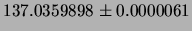 $\displaystyle (6.6260755 \pm 0.0000040)\cdot 10^{-34}\,J\cdot s$