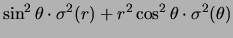 $\displaystyle \sigma^2(x)$