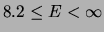 $ 10.1 \le E \le 17.1$