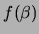 $ f_\circ(\beta) = k$