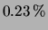 $ 0.13\,\%$