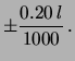 $ \pm 0.1$
