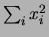 $ \sum_i x_i^2$