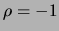 $ \rho=-1$