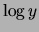 $ \log y$