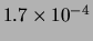 $ 1.7\times 10^{-4}$