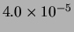 $ 4.0\times 10^{-5}$