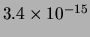$ 3.4\times 10^{-15}$