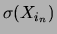 $ \sigma(X_{i_n})$