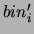 $ bin_i^\prime$