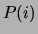 $\displaystyle P(i)$