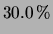 $\displaystyle 30.0\,\%$