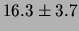 $\displaystyle 16.3 \pm 3.7$