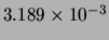 $ 3.189\times 10^{-3}$