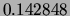 $ 0.142848$