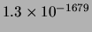 $ 1.3\times 10^{-1679}$
