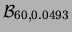 $\displaystyle {\cal B}_{60, 0.0493}$