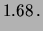 $\displaystyle 1.68\,.$