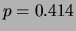 $ p=0.414$