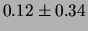 $ 0.12 \pm 0.34 $