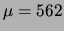 $ \mu=562$