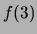 $\displaystyle f(3)$