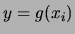 $ y=g(x_i)$