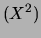 $\displaystyle (X^2)$