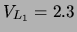 $ V_{L_1} = 2.3$