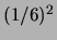 $ (1/6)^2$