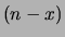 $ (n-x)$